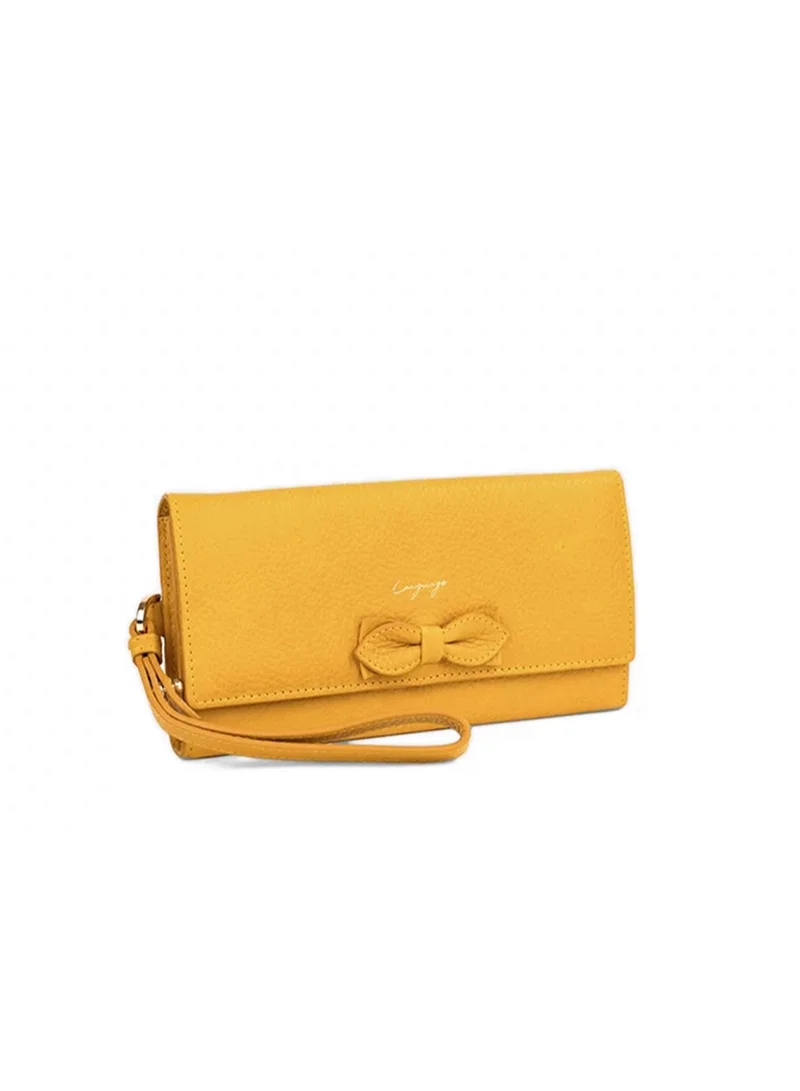 Language Women's Onyx Long Wallet